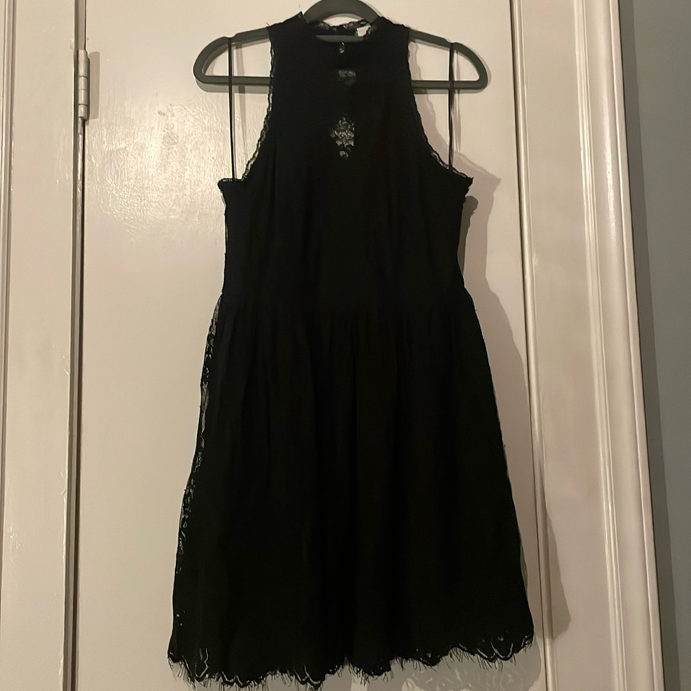 Size 10 Black Free People Lace Dress